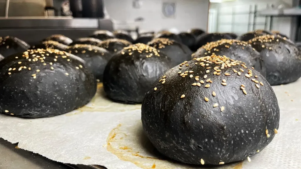 Hamburger bun - Black - 80g