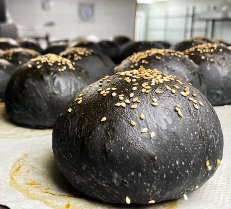 Hamburger bun - Black - 80g