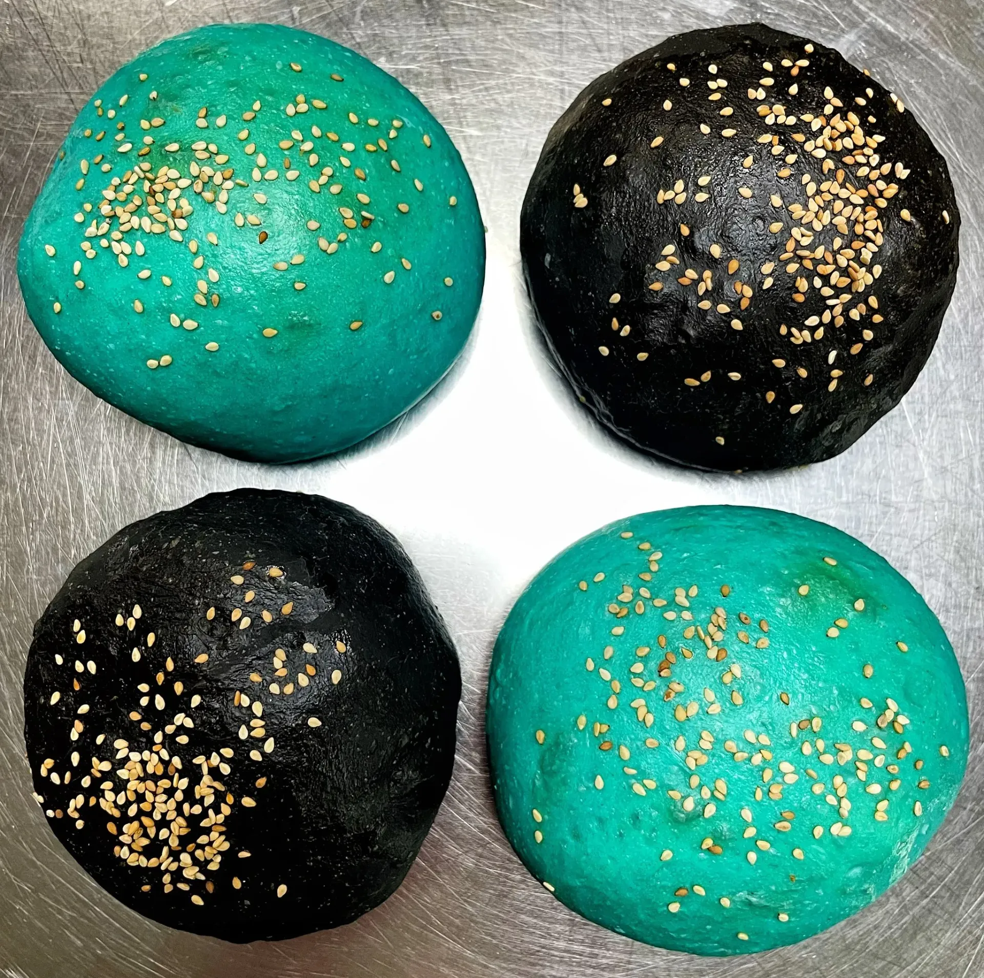 Pan de Hamburguesa - Azul - 80g